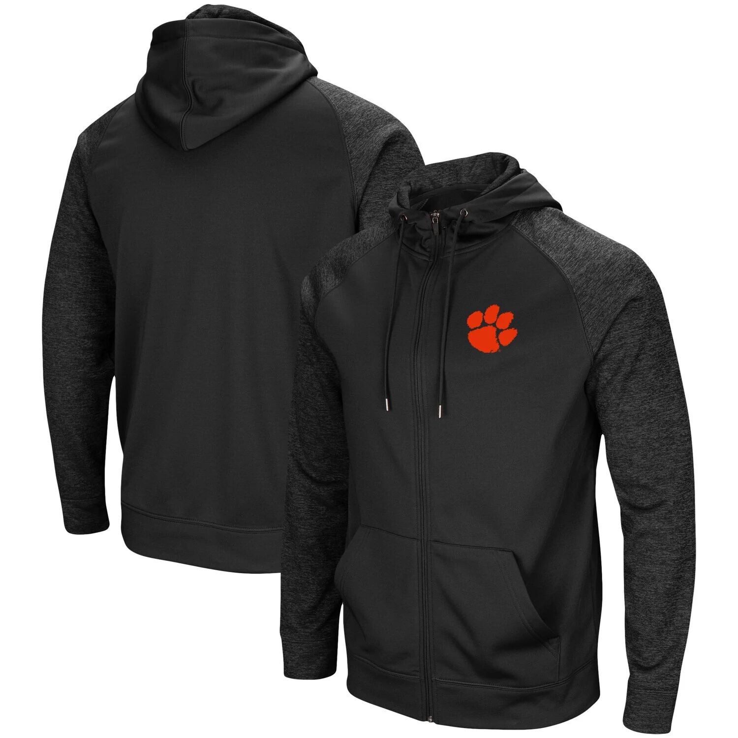 Мужская черная толстовка с капюшоном Clemson Tigers Blackout 3.0 в тон реглан с молнией во всю длину Colosseum, Черный
Мужская черная толстовка с капюшоном Clemson Tigers Blackout 3.0 в тон реглан с молнией во всю длину Colosseum, Черный