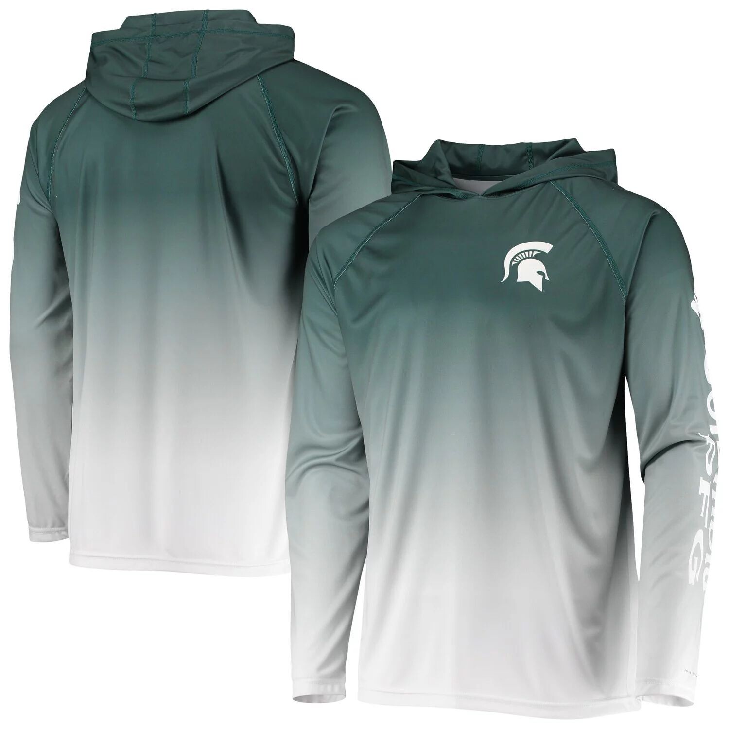 Мужская футболка Columbia PFG Green Michigan State Spartans Terminal Tackle Omni-Shade UPF 50 с капюшоном и длинными рукавами
Мужская футболка Columbia PFG Green Michigan State Spartans Terminal Tackle Omni-Shade UPF 50 с капюшоном и длинными рукавами