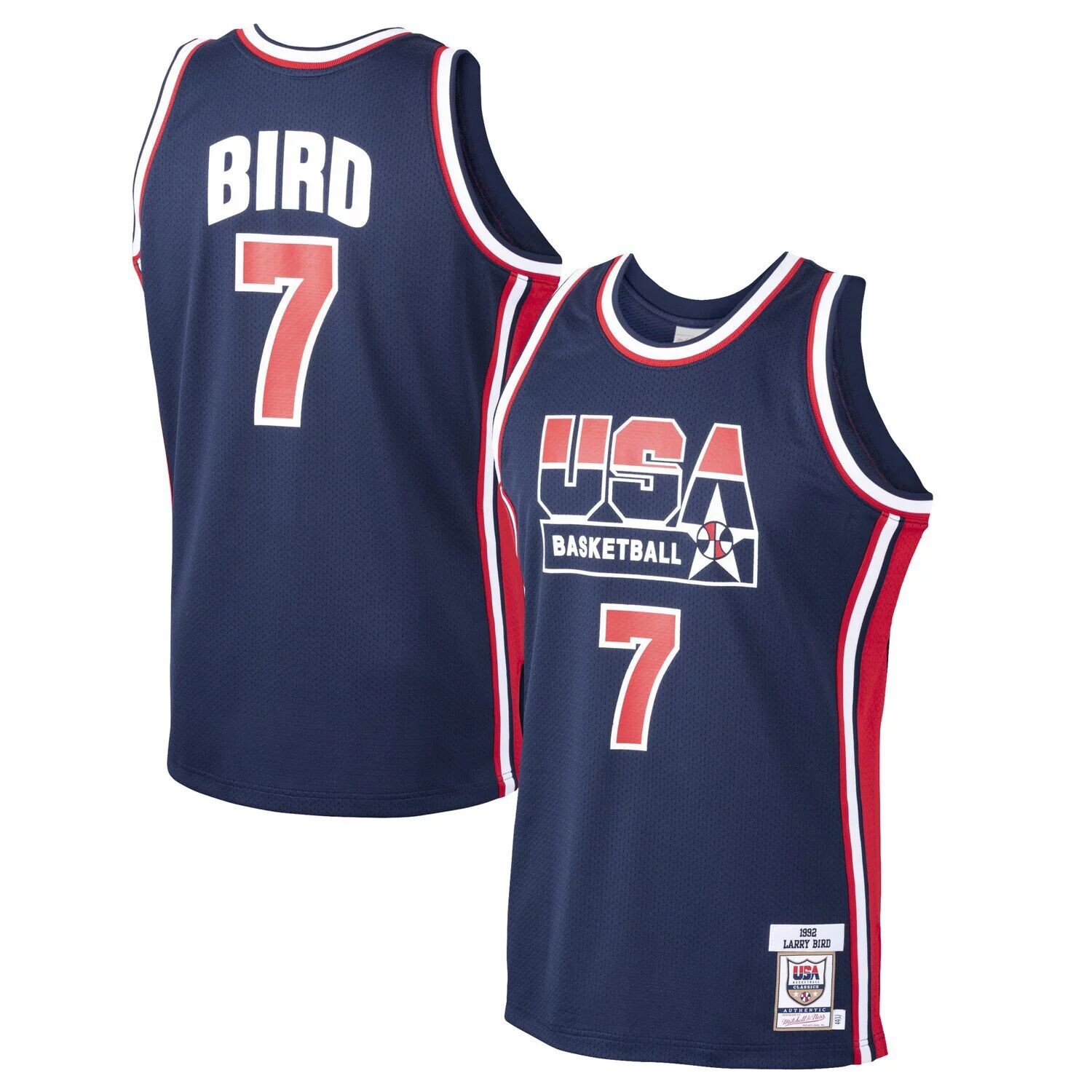 Мужская футболка Mitchell & Ness Larry Bird Navy USA Basketball Home 1992 Dream Team Authentic Jersey
Мужская футболка Mitchell & Ness Larry Bird Navy USA Basketball Home 1992 Dream Team Authentic Jersey