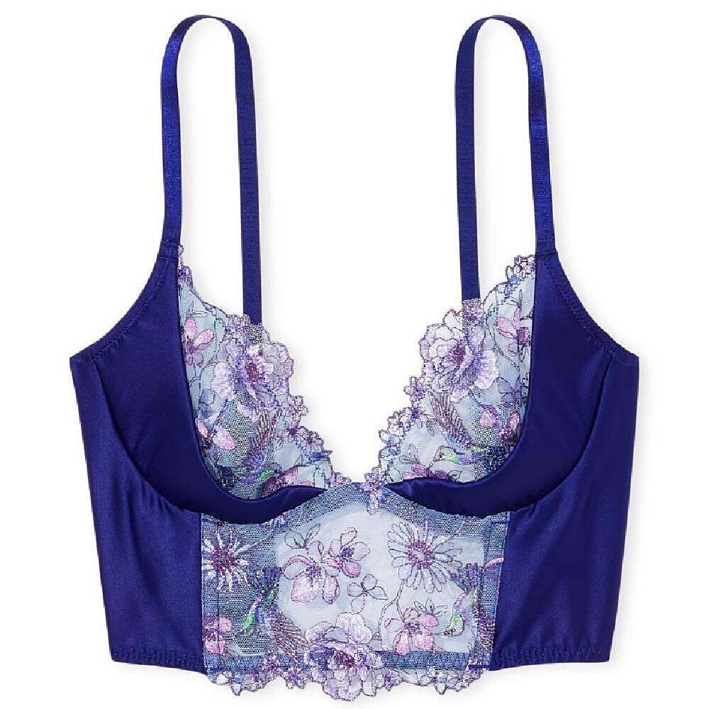 Бюстгальтер Victoria's Secret Very Sexy Hummingbird Embroidery Quarter Cup Corset, синий/голубой
Бюстгальтер Victoria's Secret Very Sexy Hummingbird Embroidery Quarter Cup Corset, синий/голубой