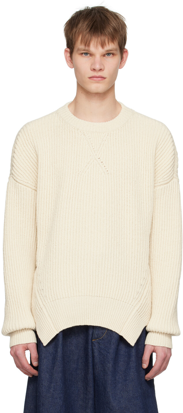 Свободный свитер Off-White Jil Sander, Белый, Свободный свитер Off-White Jil Sander
Свободный свитер Off-White Jil Sander, Белый, Свободный свитер Off-White Jil Sander