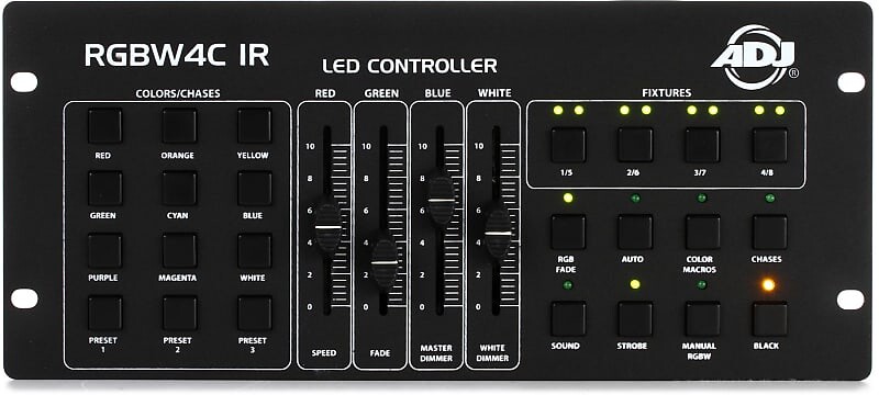 ADJ RGBW4C IR 32-канальный контроллер освещения DMX (комплект из 3 шт.) American DJ RGB406=3
ADJ RGBW4C IR 32-канальный контроллер освещения DMX (комплект из 3 шт.) American DJ RGB406=3