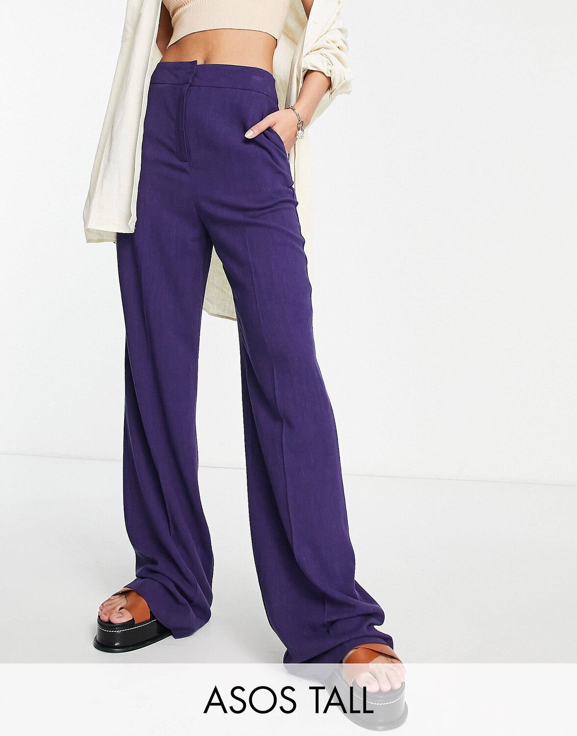 Фиолетовые свободные расклешенные брюки ASOS DESIGN Tall из льна широкого кроя ASOS DESIGN Tall, Фиолетовый
Фиолетовые свободные расклешенные брюки ASOS DESIGN Tall из льна широкого кроя ASOS DESIGN Tall, Фиолетовый