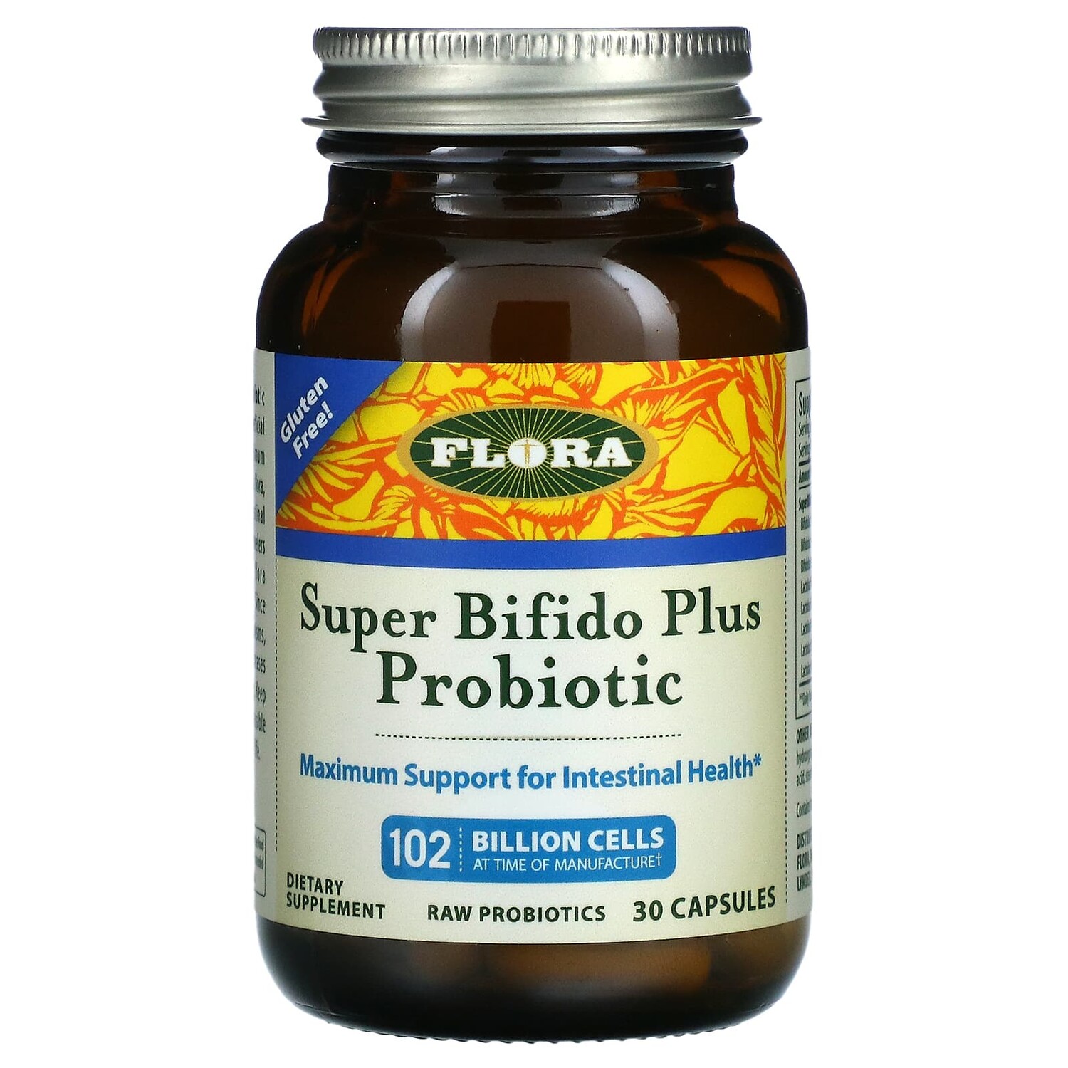 Super Bifido Plus, пробиотик с бифидобактериями, 120 млрд клеток, 30 капсул, Flora
Super Bifido Plus, пробиотик с бифидобактериями, 120 млрд клеток, 30 капсул, Flora