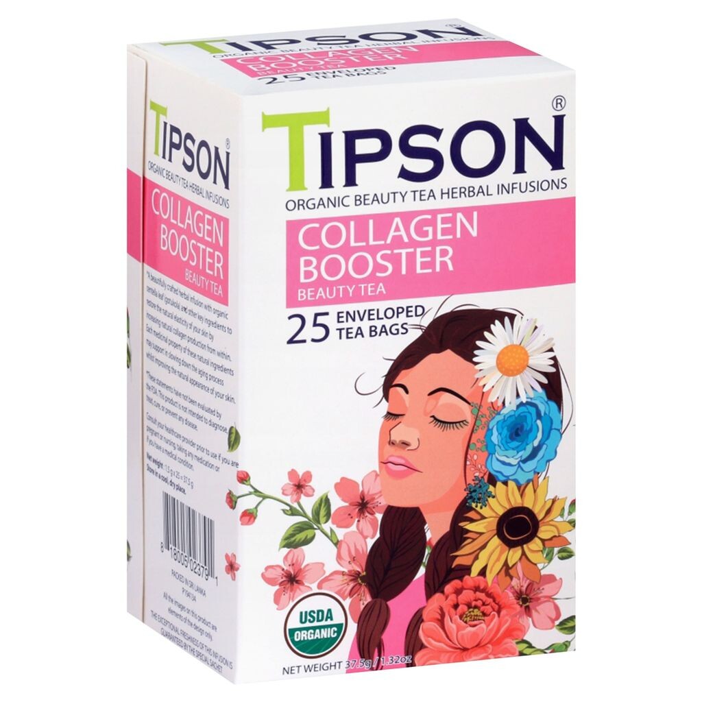 Зеленый чай Tipson Organic Beauty COLLAGEN BOOSTER в пакетиках 25 x 1,5 г x 1 sarcia.eu
Зеленый чай Tipson Organic Beauty COLLAGEN BOOSTER в пакетиках 25 x 1,5 г x 1 sarcia.eu