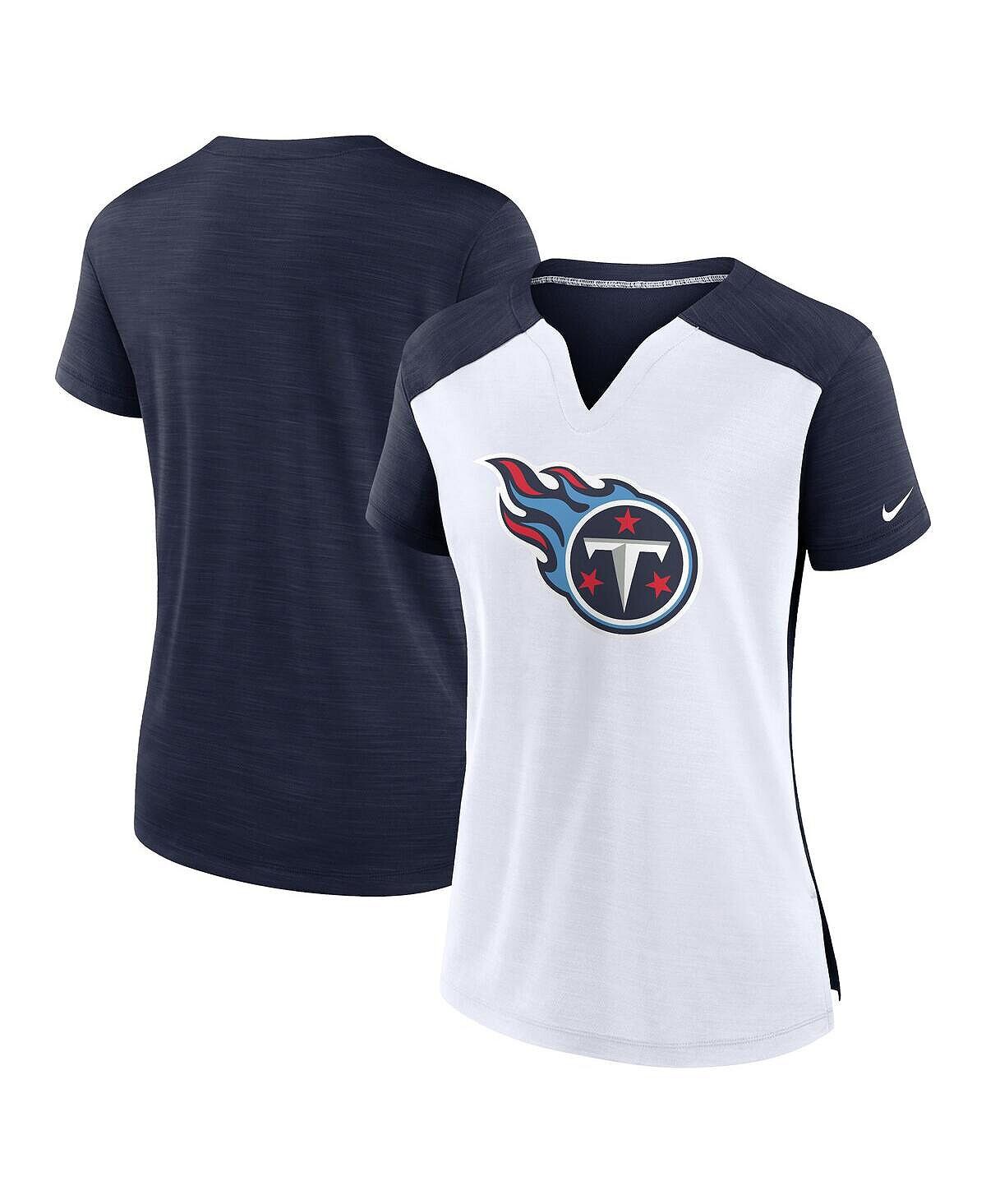 Женская белая, темно-синяя футболка tennessee titans impact exceed performance notch neck Nike, мульти, Синий
Женская белая, темно-синяя футболка tennessee titans impact exceed performance notch neck Nike, мульти, Синий