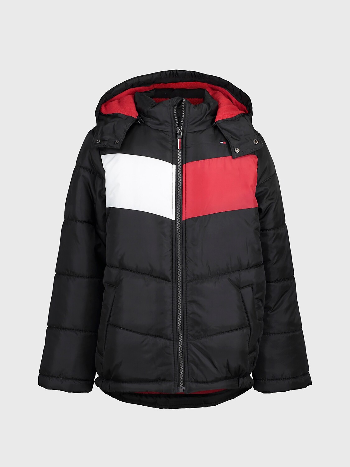 Пуховик с шевроном с капюшоном для маленьких детей Tommy Hilfiger, угольно-черный
Пуховик с шевроном с капюшоном для маленьких детей Tommy Hilfiger, угольно-черный