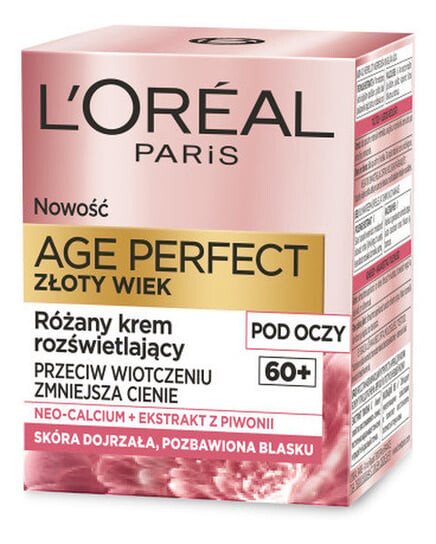 Осветляющий крем для глаз Golden Age Rose 60+, 15 мл L'Oreal Paris, Age Perfect, L'oréal Paris
Осветляющий крем для глаз Golden Age Rose 60+, 15 мл L'Oreal Paris, Age Perfect, L'oréal Paris