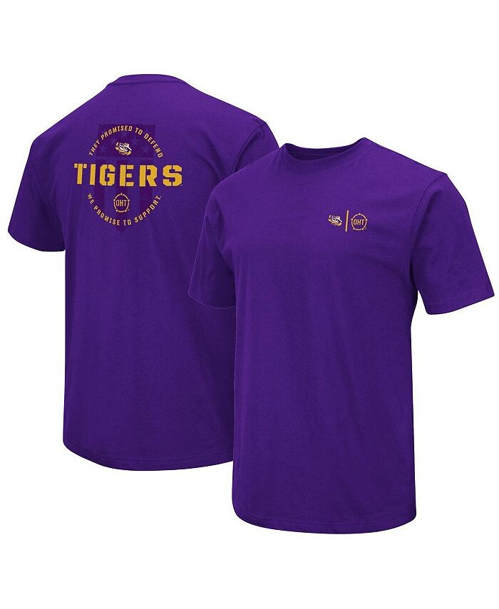 Мужская фиолетовая футболка LSU Tigers OHT в военном стиле с признательностью Colosseum, фиолетовый
Мужская фиолетовая футболка LSU Tigers OHT в военном стиле с признательностью Colosseum, фиолетовый