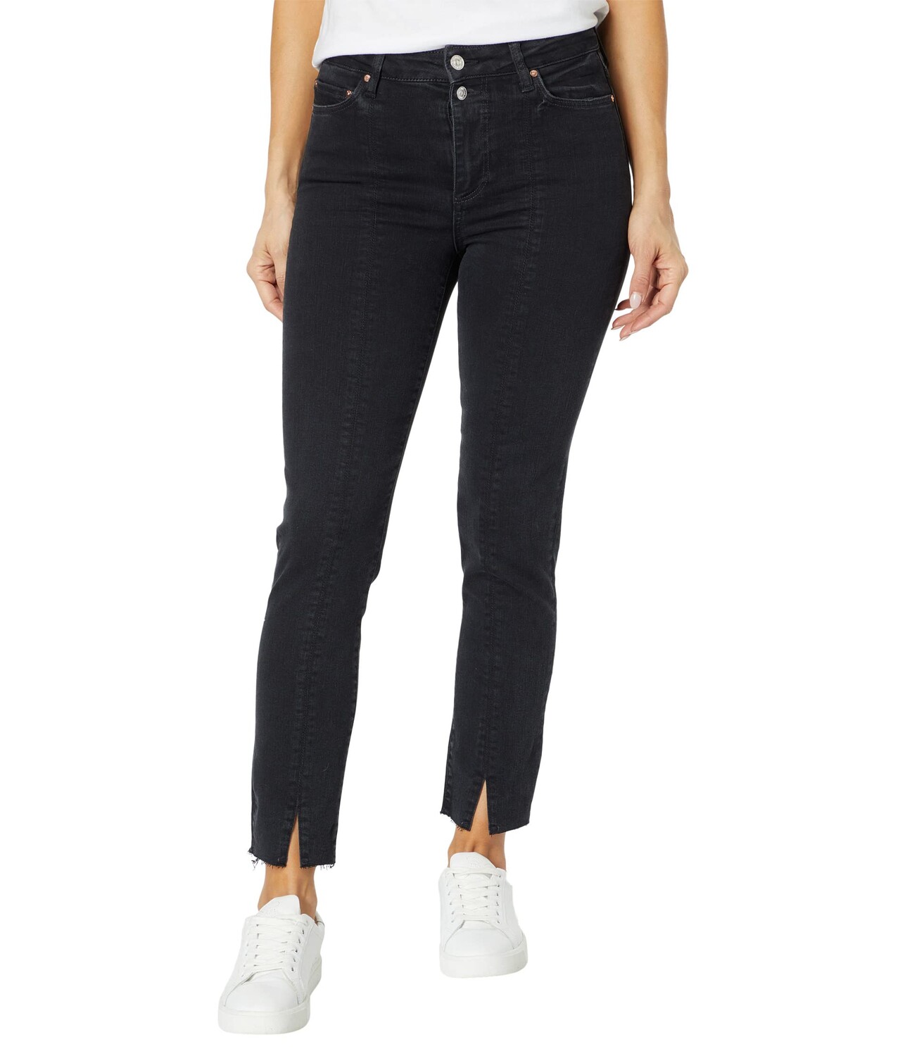 Джинсы Paige, Cindy w/ Double Button + Front Seams + Slits in Washed Obsidian Distressed
Джинсы Paige, Cindy w/ Double Button + Front Seams + Slits in Washed Obsidian Distressed