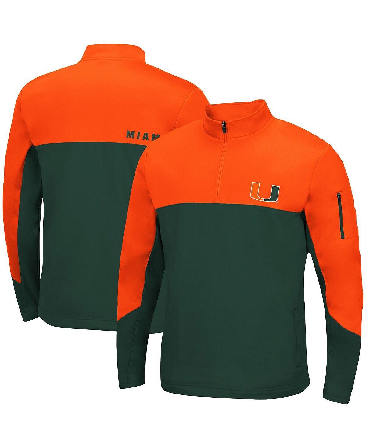 Мужская оранжевая куртка miami hurricanes triple dog dare с молнией на четверть Colosseum
Мужская оранжевая куртка miami hurricanes triple dog dare с молнией на четверть Colosseum