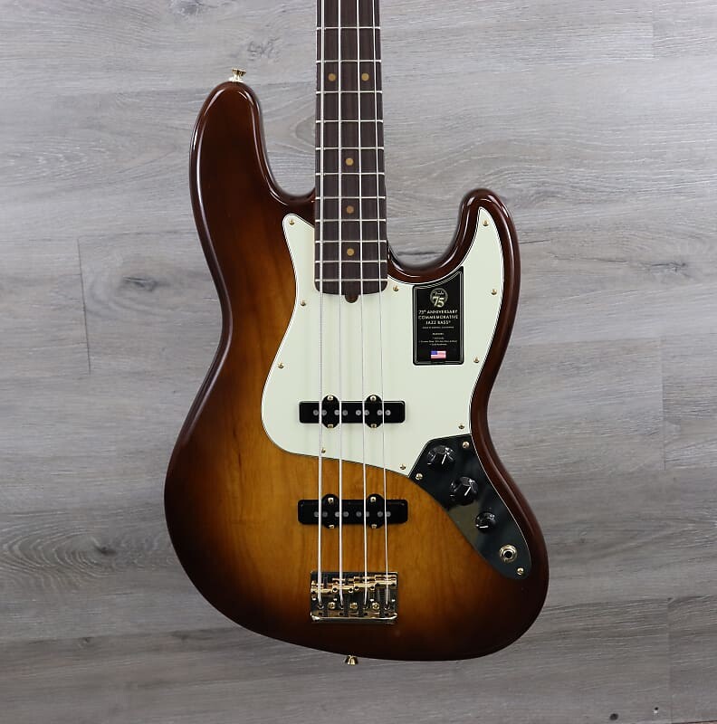 Памятный 75-летний юбилей Fender Jazz Bass 2 Color Bourbon Burst 75th Anniversary Commemorative Jazz Bass
Памятный 75-летний юбилей Fender Jazz Bass 2 Color Bourbon Burst 75th Anniversary Commemorative Jazz Bass