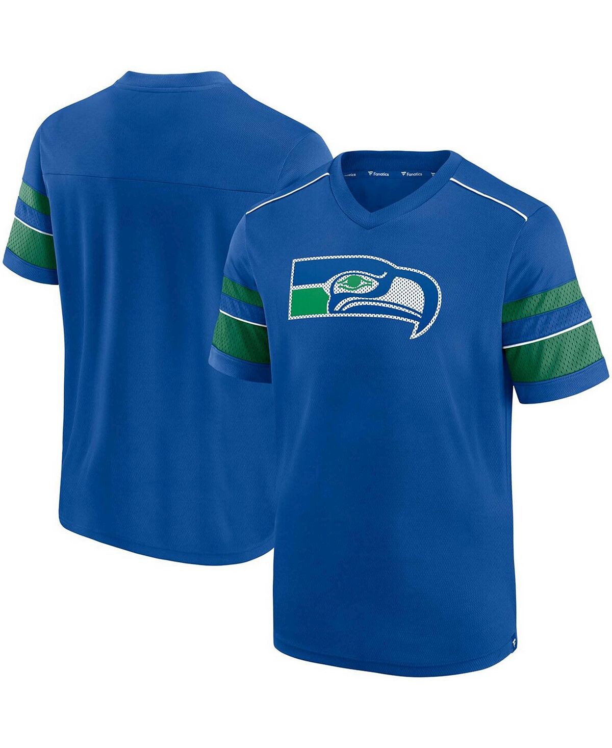 Мужская футболка с v-образным вырезом royal seattle seahawks throwback hashmark Fanatics
Мужская футболка с v-образным вырезом royal seattle seahawks throwback hashmark Fanatics