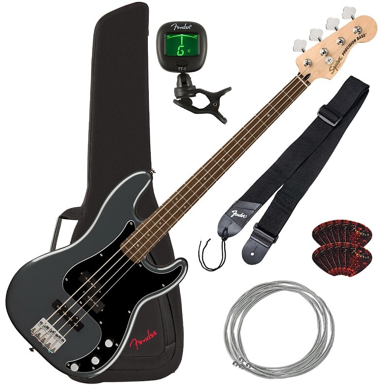 Squier Affinity Precision Bass PJ - Laurel, Charcoal Frost Metallic BASS ESSENTIALS BUNDLE Affinity Precision Bass PJ Charcoal Frost Metallic
Squier Affinity Precision Bass PJ - Laurel, Charcoal Frost Metallic BASS ESSENTIALS BUNDLE Affinity Precision Bass PJ Charcoal Frost Metallic