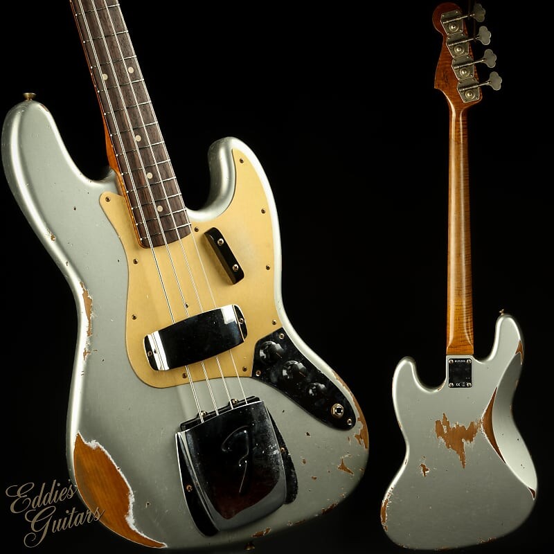 Гитары Fender Eddie's Exclusive Custom Shop 1964 Jazz Bass Heavy Relic - Inca Silver Eddie's Guitars Exclusive Custom Shop 1964 Jazz Bass Heavy Relic - Inca Silver
Гитары Fender Eddie's Exclusive Custom Shop 1964 Jazz Bass Heavy Relic - Inca Silver Eddie's Guitars Exclusive Custom Shop 1964 Jazz Bass Heavy Relic - Inca Silver