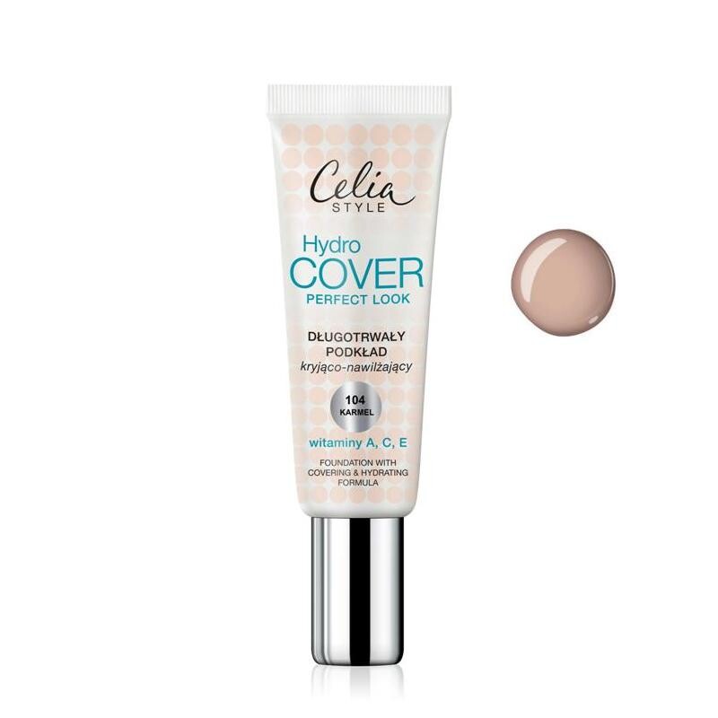 Celia Hydro Cover Perfect Look Foundation стойкое маскирующее и увлажняющее тональное средство 104 Caramel 30ml
Celia Hydro Cover Perfect Look Foundation стойкое маскирующее и увлажняющее тональное средство 104 Caramel 30ml