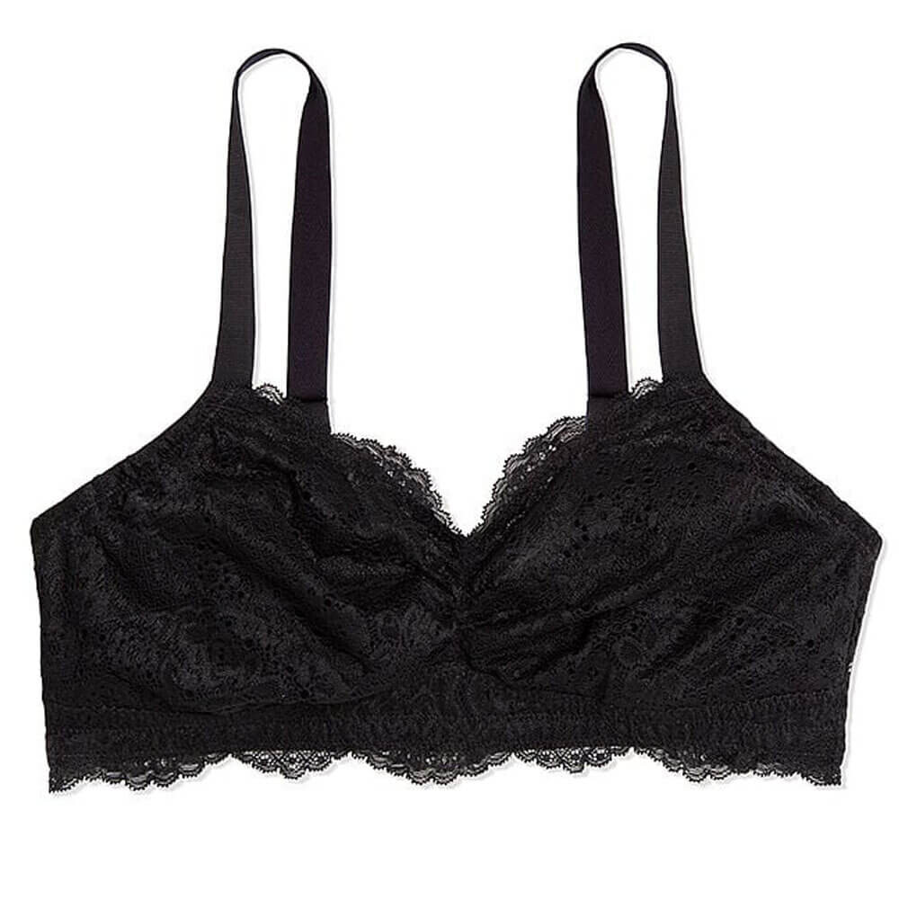 Кружевной бюстгальтер без косточек Victoria's Secret Curvy Couture Wireless Bralette, черный
Кружевной бюстгальтер без косточек Victoria's Secret Curvy Couture Wireless Bralette, черный