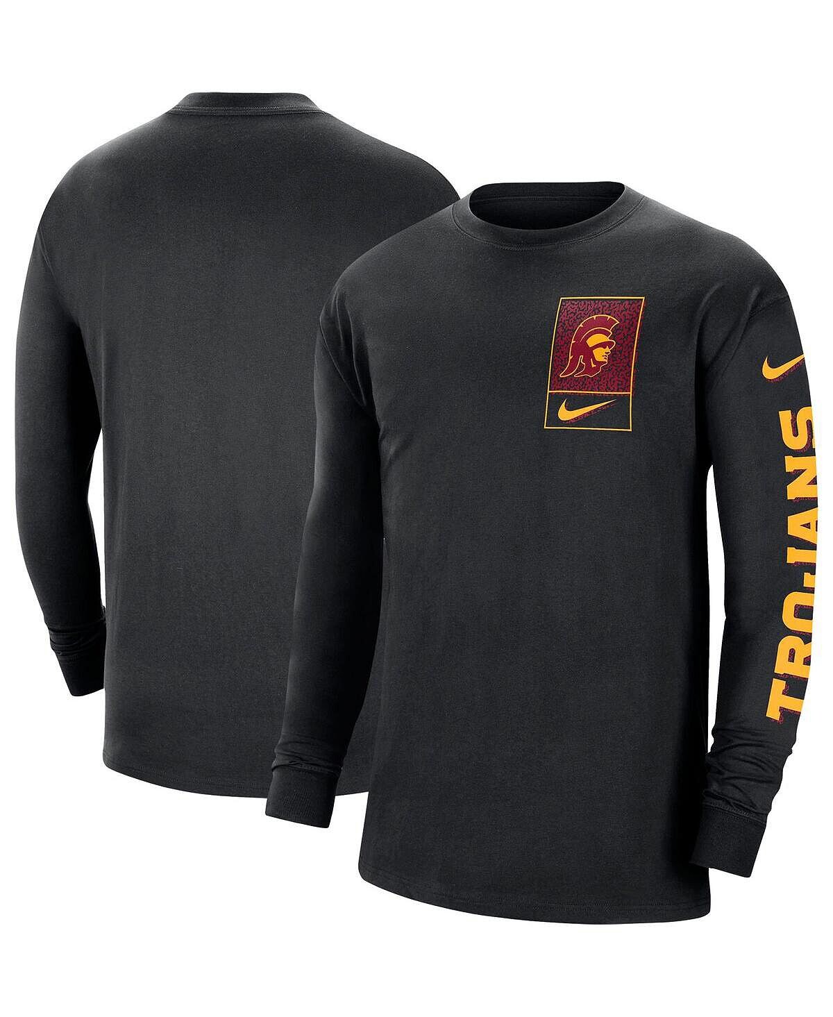 Мужская черная футболка с длинным рукавом usc trojans seasonal max90 2-hit Nike, черный
Мужская черная футболка с длинным рукавом usc trojans seasonal max90 2-hit Nike, черный