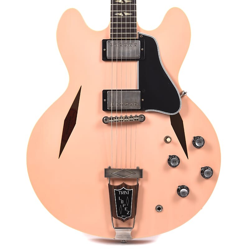 Gibson Custom Shop 1964 Trini Lopez Reissue "CME Spec" Antique Shell Pink VOS (серийный номер CME01568)
Gibson Custom Shop 1964 Trini Lopez Reissue "CME Spec" Antique Shell Pink VOS (серийный номер CME01568)