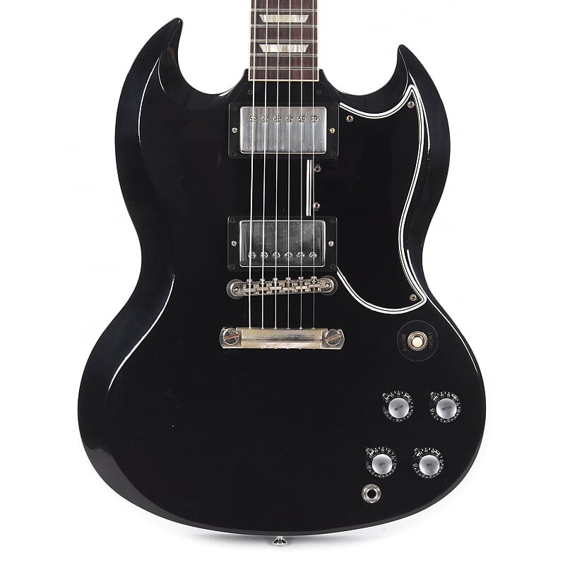 Gibson Custom Shop Murphy Lab 1961 Les Paul SG Standard "CME Spec" Ультралегкое состаренное античное черное дерево со стоп-баром (Серийный номер 202031)
Gibson Custom Shop Murphy Lab 1961 Les Paul SG Standard "CME Spec" Ультралегкое состаренное античное черное дерево со стоп-баром (Серийный номер 202031)