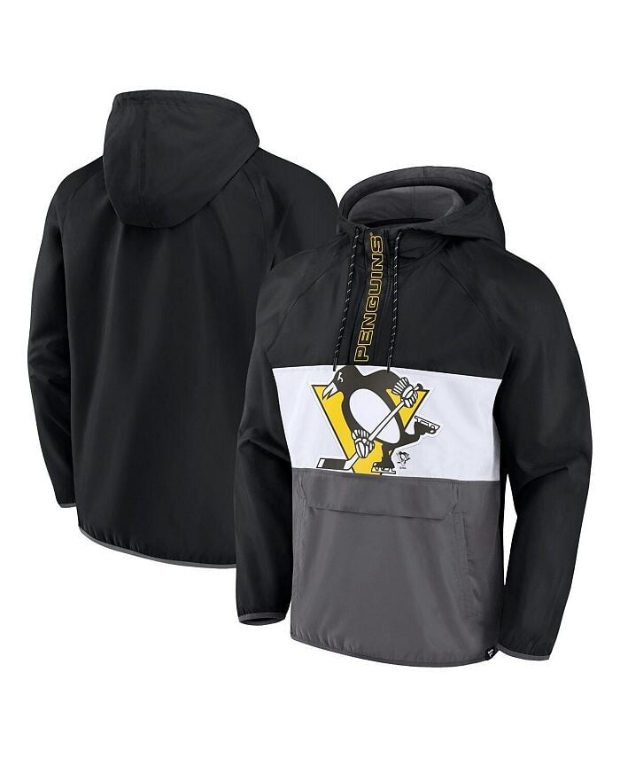 Мужской фирменный черный анорак Pittsburgh Penguins с капюшоном и молнией до половины длины Fanatics, черный
Мужской фирменный черный анорак Pittsburgh Penguins с капюшоном и молнией до половины длины Fanatics, черный