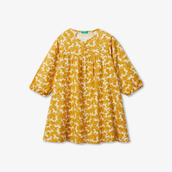 Хлопковое платье с конским принтом и длинными рукавами, 6–14 лет Benetton, цвет mustard pattern
Хлопковое платье с конским принтом и длинными рукавами, 6–14 лет Benetton, цвет mustard pattern