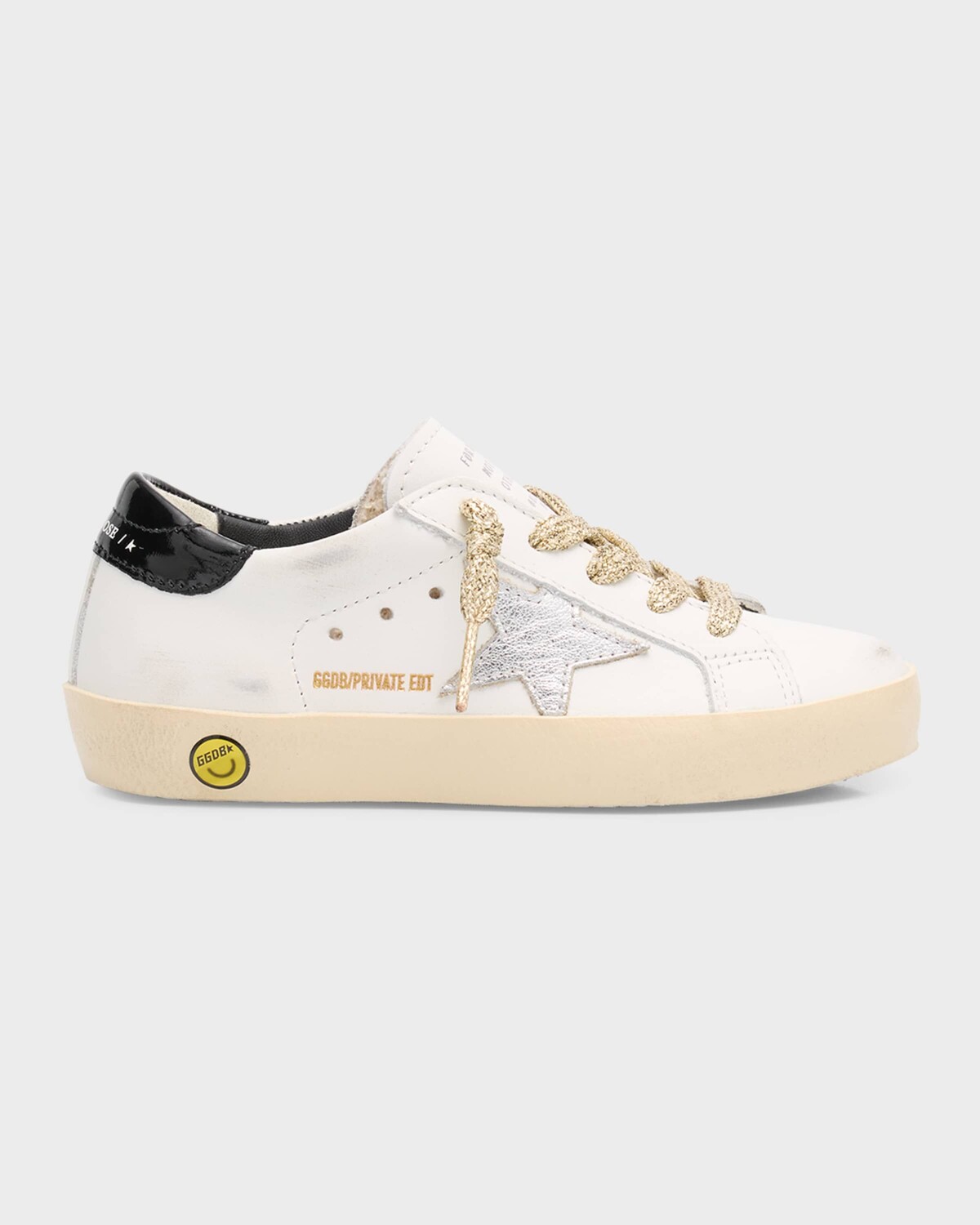 Низкие кожаные кроссовки Superstar для девочек Golden Goose, цвет Optic White Platinum
Низкие кожаные кроссовки Superstar для девочек Golden Goose, цвет Optic White Platinum