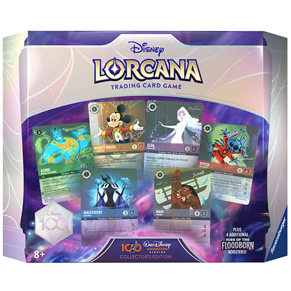 Карточная игра Ravensburger Lorcana TCG: Rise of the Floodborn - Disney 100 Collector's Edition Set
Карточная игра Ravensburger Lorcana TCG: Rise of the Floodborn - Disney 100 Collector's Edition Set