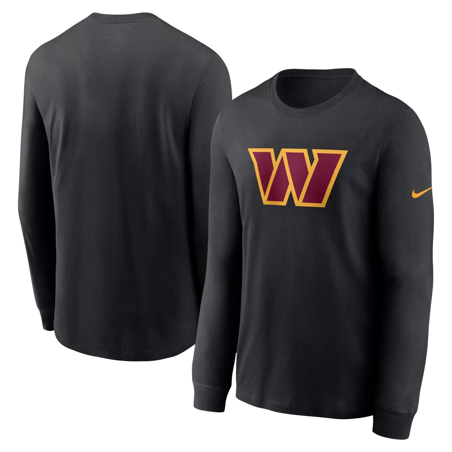 Мужская черная футболка с длинным рукавом и логотипом Nike Washington Commanders Primary
Мужская черная футболка с длинным рукавом и логотипом Nike Washington Commanders Primary
