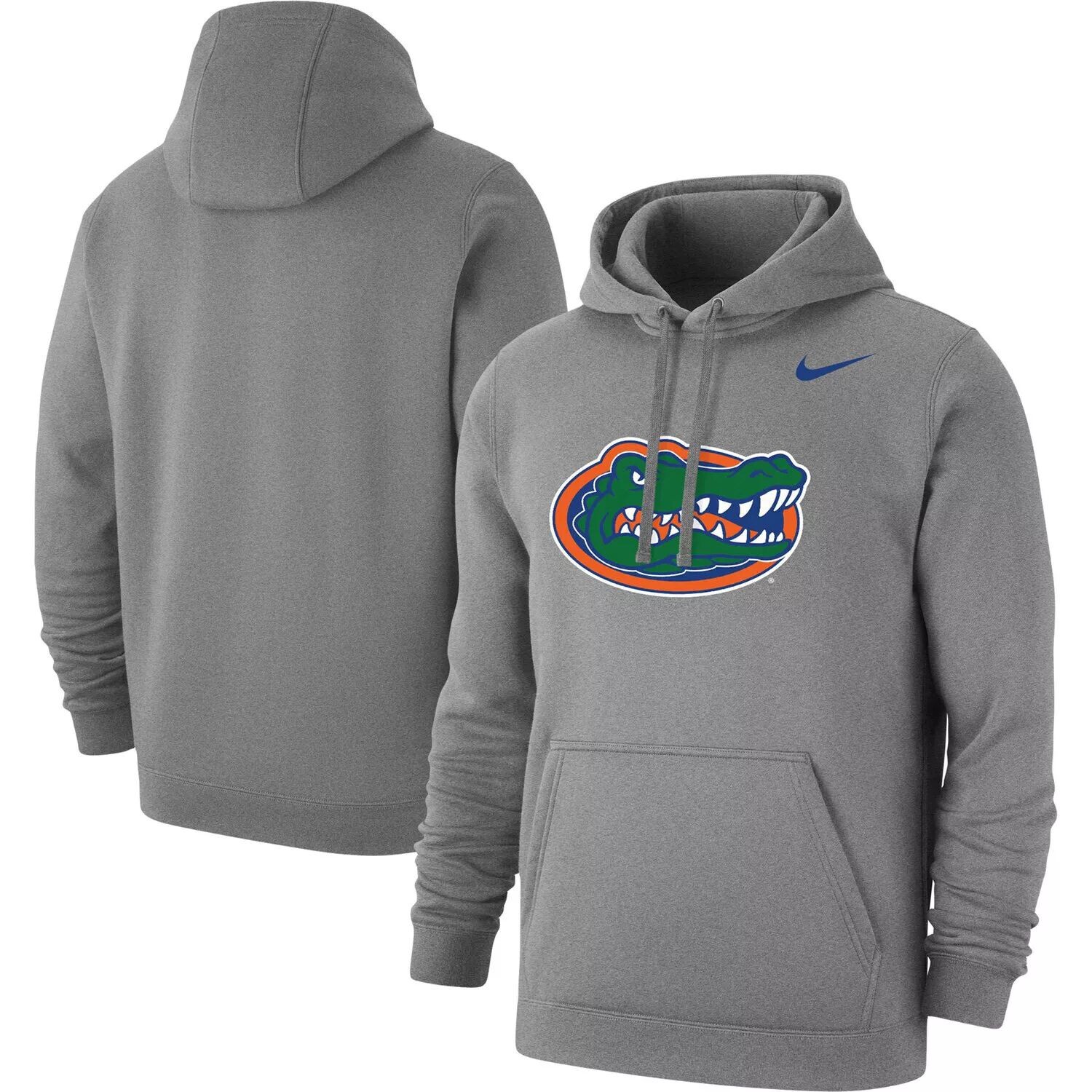 Мужской пуловер с капюшоном и клубным логотипом Heather Grey Florida Gators Logo Nike
Мужской пуловер с капюшоном и клубным логотипом Heather Grey Florida Gators Logo Nike
