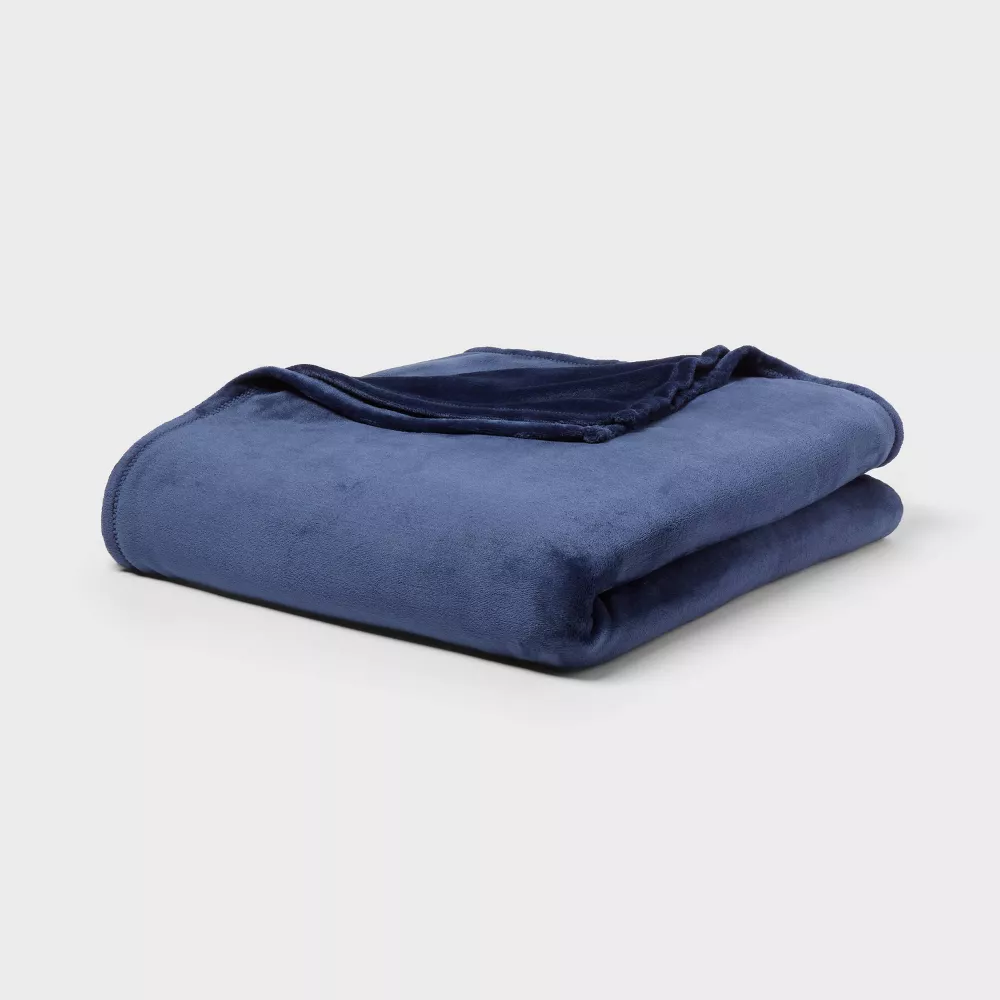 Двуспальная кровать XL Solid Plush Bed Blanket Light Blue - Room Essentials, цвет Navy
Двуспальная кровать XL Solid Plush Bed Blanket Light Blue - Room Essentials, цвет Navy