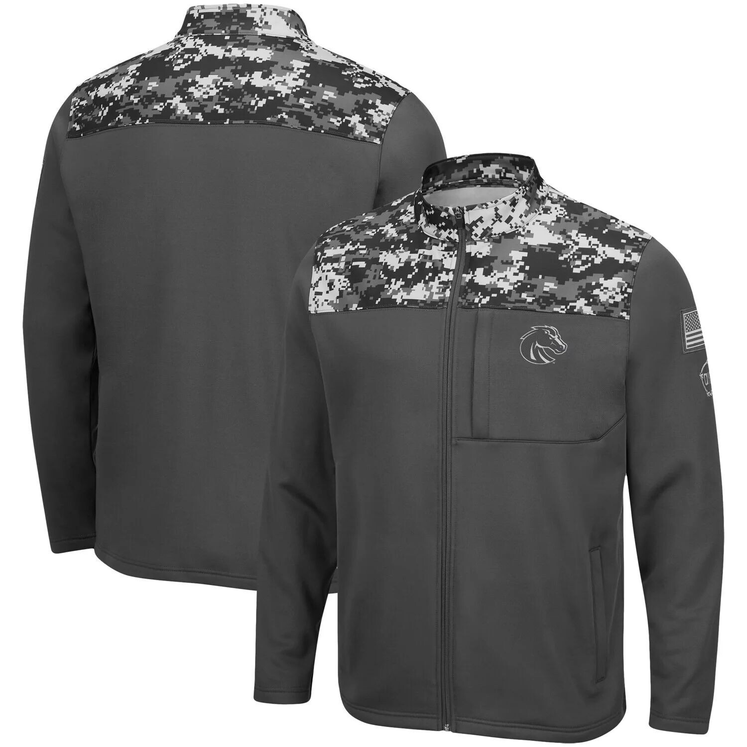 Мужская темно-серая куртка Boise State Broncos OHT Military Appreciation Digi Camo с молнией во всю длину Colosseum
Мужская темно-серая куртка Boise State Broncos OHT Military Appreciation Digi Camo с молнией во всю длину Colosseum