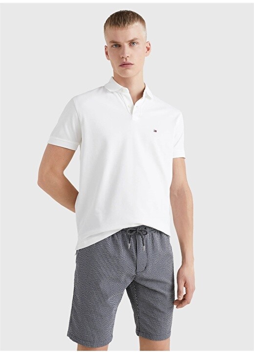 Белая мужская футболка из органического хлопка с вырезом поло Slim Fit Tommy Hilfiger, Белый
Белая мужская футболка из органического хлопка с вырезом поло Slim Fit Tommy Hilfiger, Белый