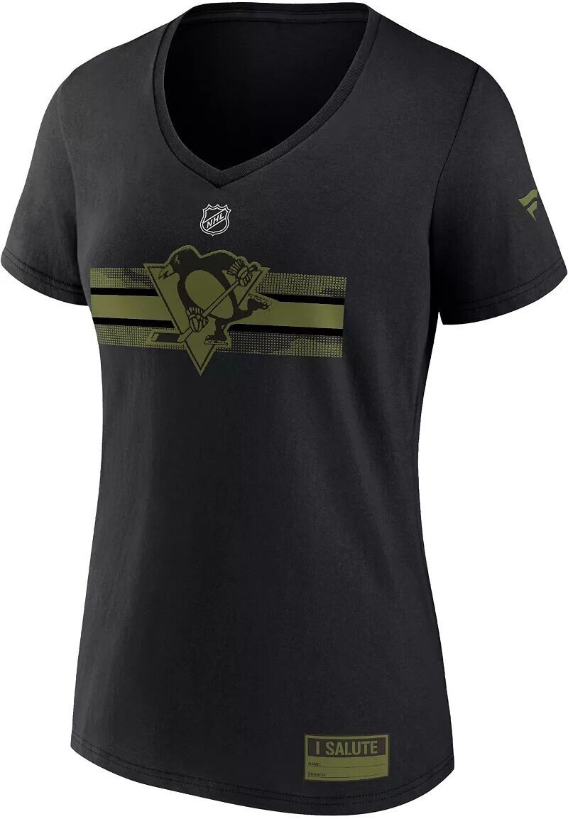 Женская футболка НХЛ Pittsburgh Penguins Authentic Pro Military черного цвета с v-образным вырезом
Женская футболка НХЛ Pittsburgh Penguins Authentic Pro Military черного цвета с v-образным вырезом