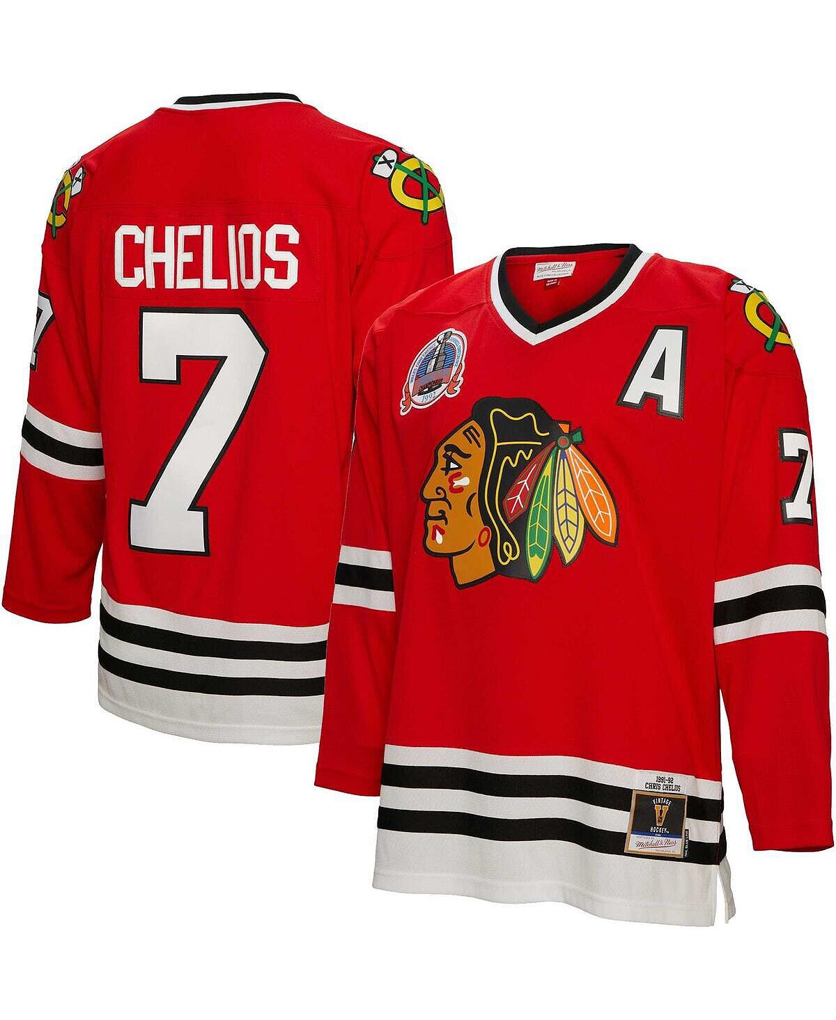 Мужская футболка Chris Chelios Red Chicago Blackhawks 1991 Blue Line Player Mitchell & Ness
Мужская футболка Chris Chelios Red Chicago Blackhawks 1991 Blue Line Player Mitchell & Ness