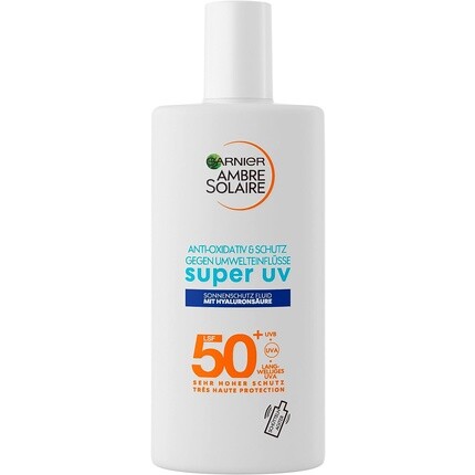 Ambre Solaire Антиоксидантный супер-ультрафиолетовый солнцезащитный флюид с SPF 50+ Легкий и нежирный солнцезащитный крем с гиалуроновой кислотой 40 мл, Garnier
Ambre Solaire Антиоксидантный супер-ультрафиолетовый солнцезащитный флюид с SPF 50+ Легкий и нежирный солнцезащитный крем с гиалуроновой кислотой 40 мл, Garnier