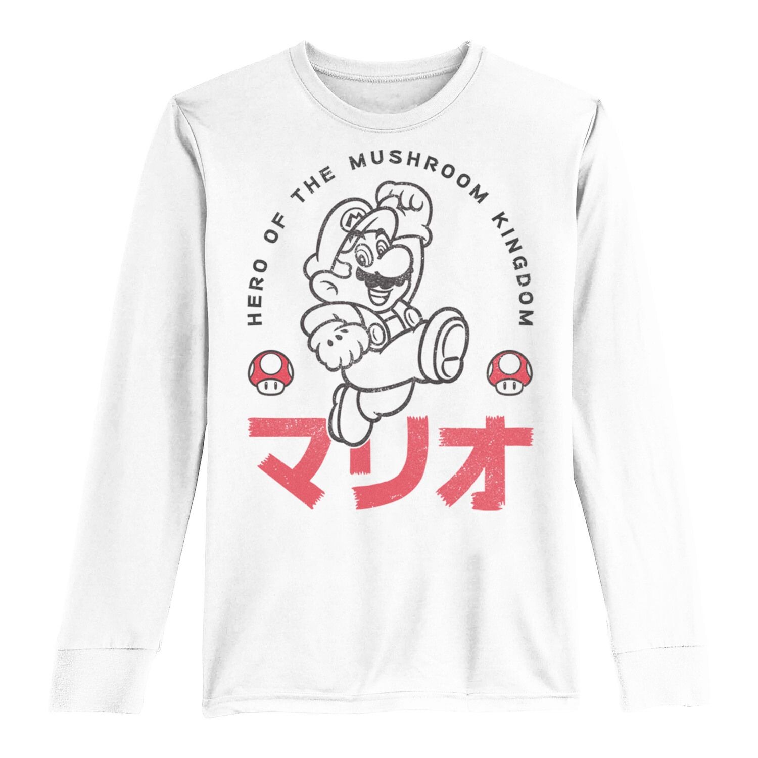 Флисовая футболка с длинными рукавами и графическим рисунком Nintendo Super Mario Mushroom Kingdom Hero Kanji для мальчиков 8–20 лет Licensed Character
Флисовая футболка с длинными рукавами и графическим рисунком Nintendo Super Mario Mushroom Kingdom Hero Kanji для мальчиков 8–20 лет Licensed Character