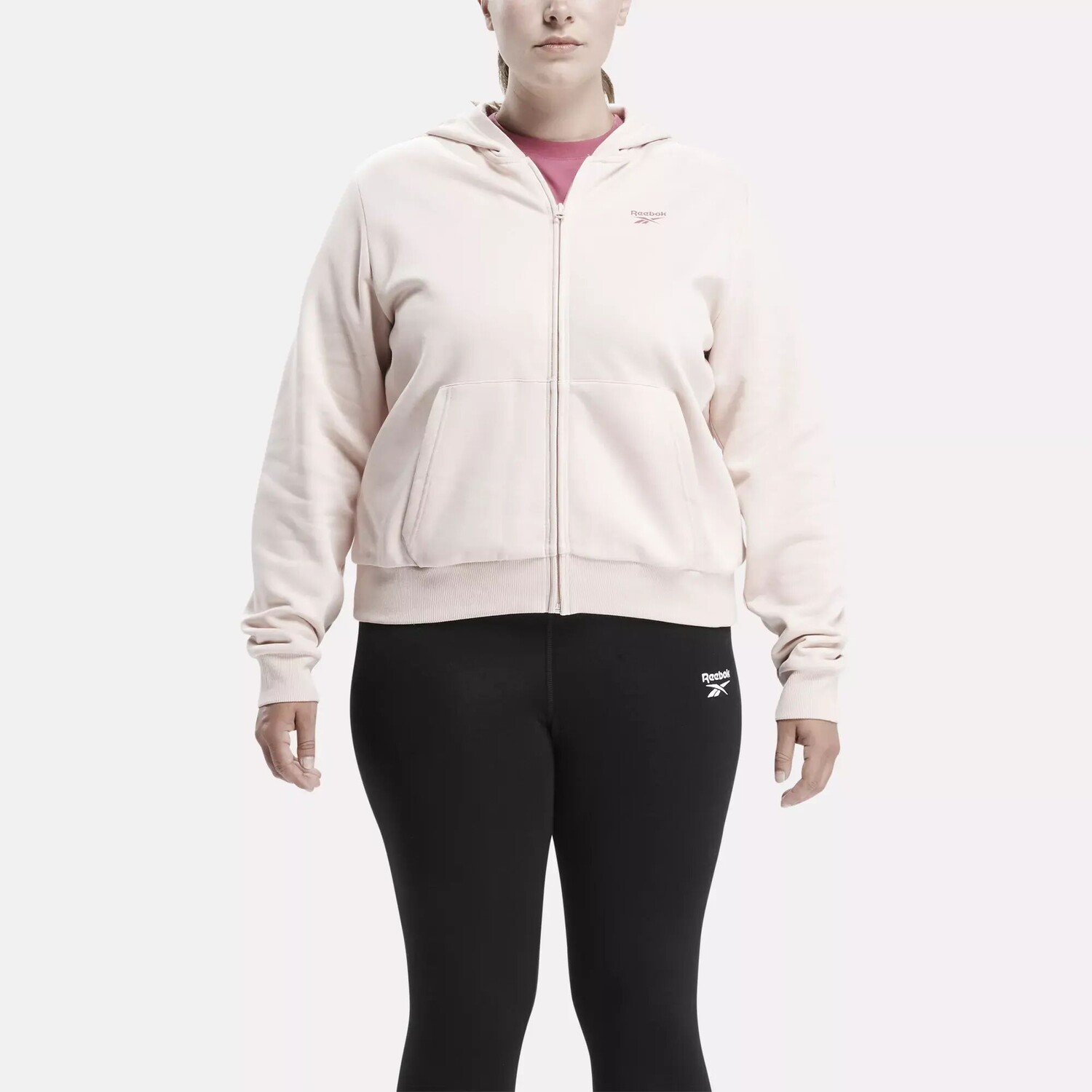Флисовая толстовка с молнией во всю длину Identity Small Logo (большие размеры) Reebok, розовый
Флисовая толстовка с молнией во всю длину Identity Small Logo (большие размеры) Reebok, розовый