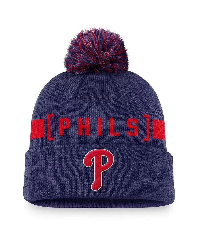 Мужская красная вязаная шапка Philadelphia Phillies Hometown с козырьком и манжетами с помпоном Nike, красный
Мужская красная вязаная шапка Philadelphia Phillies Hometown с козырьком и манжетами с помпоном Nike, красный