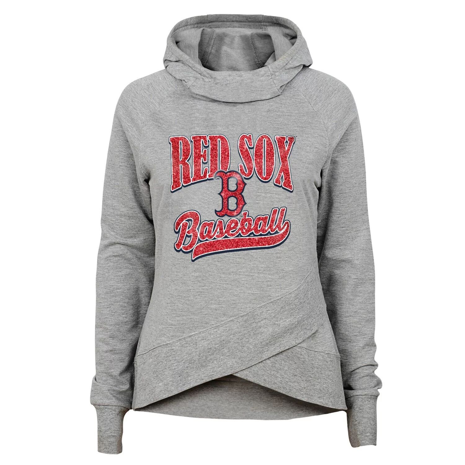 Молодежный серый пуловер с капюшоном Boston Red Sox для девочек и реглан Outerstuff
Молодежный серый пуловер с капюшоном Boston Red Sox для девочек и реглан Outerstuff