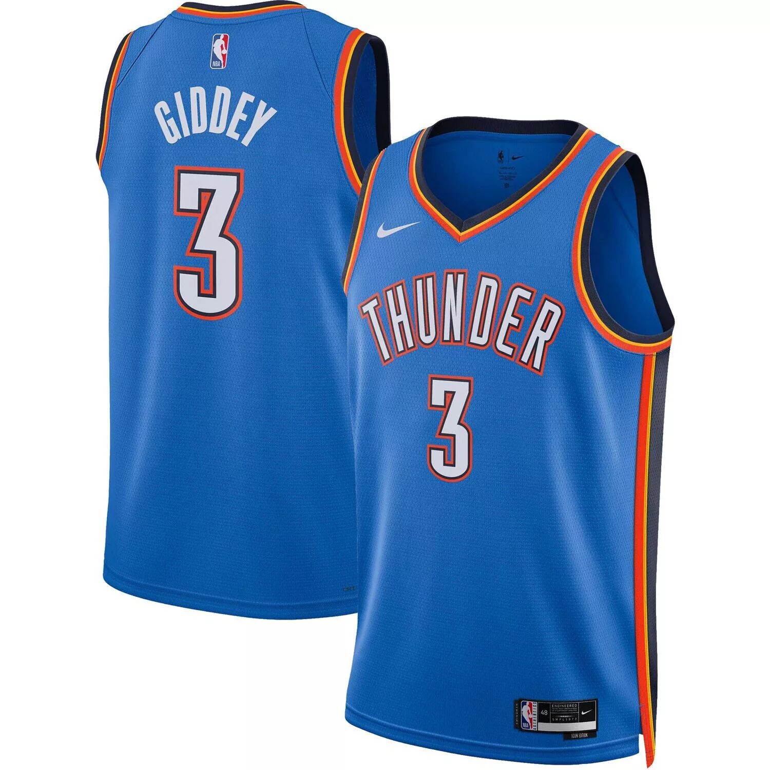 Джерси унисекс Josh Giddy Blue Oklahoma City Thunder 2022/23 Swingman — Icon Edition Nike
Джерси унисекс Josh Giddy Blue Oklahoma City Thunder 2022/23 Swingman — Icon Edition Nike