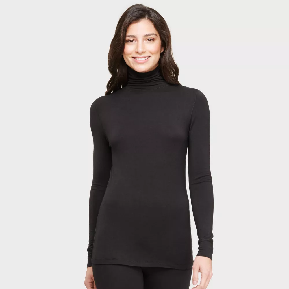 Теплый женский водолазный топ Warm Essentials by Cuddl Duds из гладкой эластичной ткани, цвет Black
Теплый женский водолазный топ Warm Essentials by Cuddl Duds из гладкой эластичной ткани, цвет Black