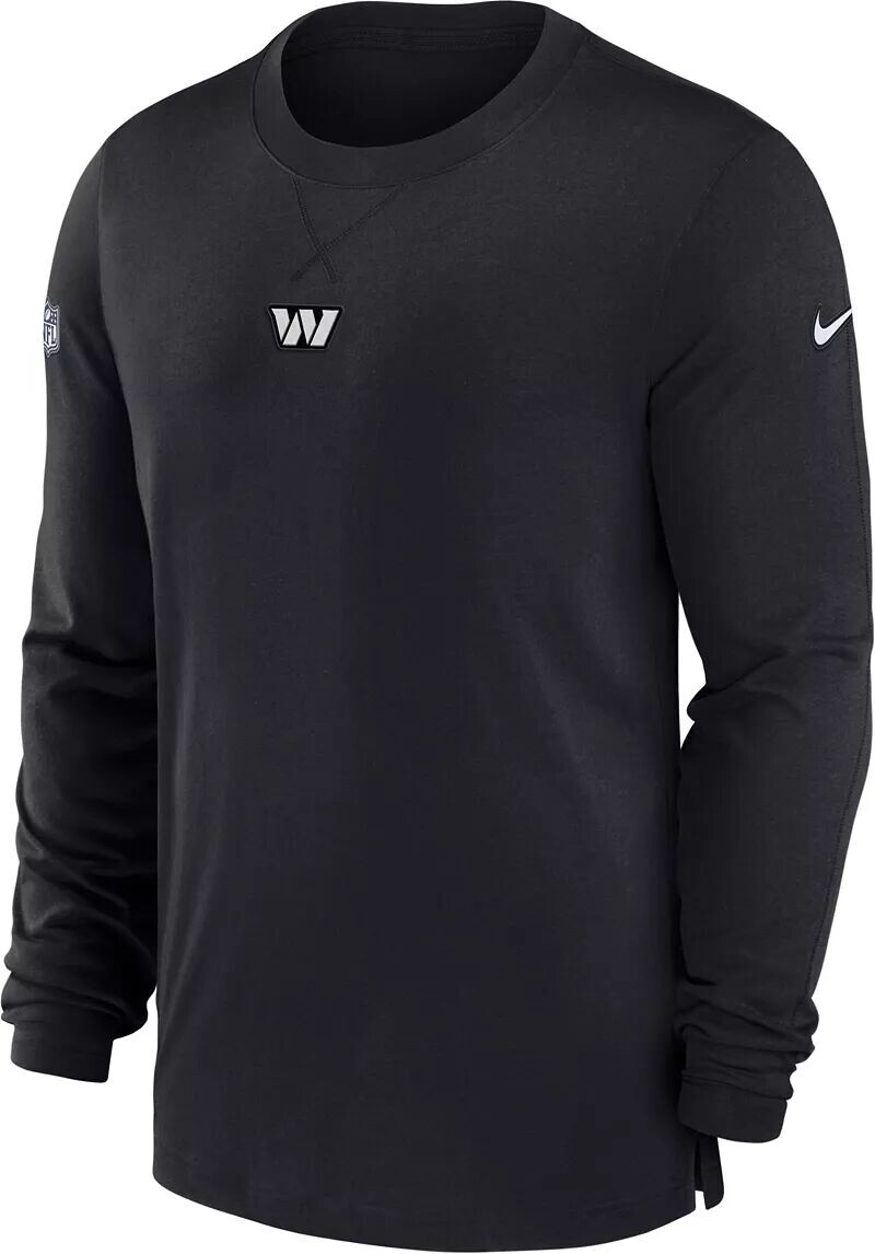 Мужская черная футболка с длинным рукавом Nike Washington Commanders Sideline Player
Мужская черная футболка с длинным рукавом Nike Washington Commanders Sideline Player