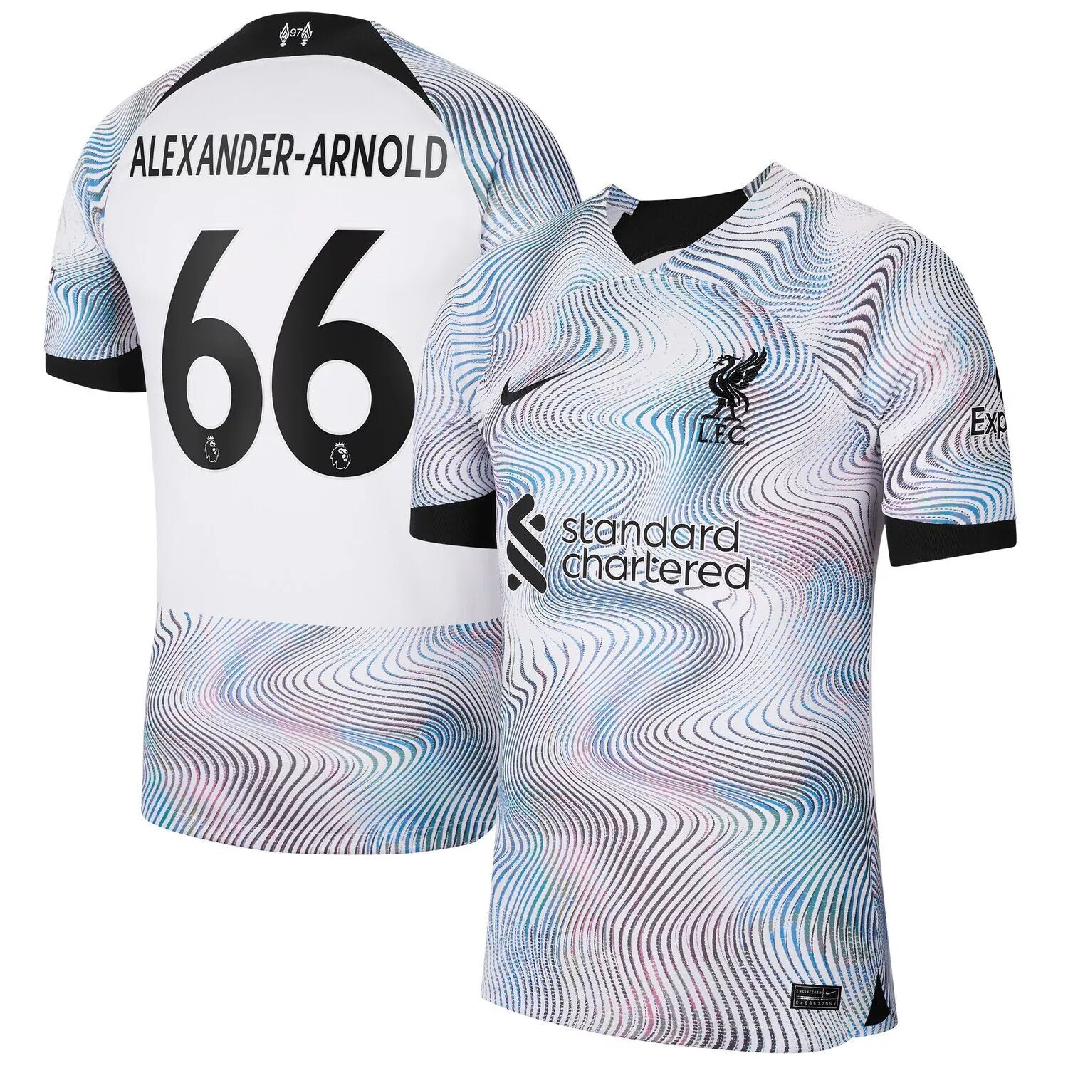 Мужская футболка Trent Alexander-Arnold White Liverpool 2022/23, реплика игрока на выездном стадионе Breathe Stadium Nike
Мужская футболка Trent Alexander-Arnold White Liverpool 2022/23, реплика игрока на выездном стадионе Breathe Stadium Nike