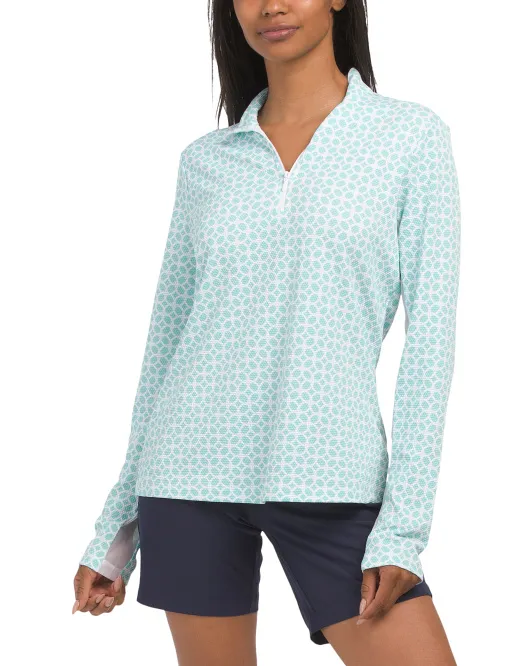 Куртка с воротником-стойкой на четверть молнии и сетчатыми вставками на рукавах Tommy Bahama, цвет Sea
Куртка с воротником-стойкой на четверть молнии и сетчатыми вставками на рукавах Tommy Bahama, цвет Sea