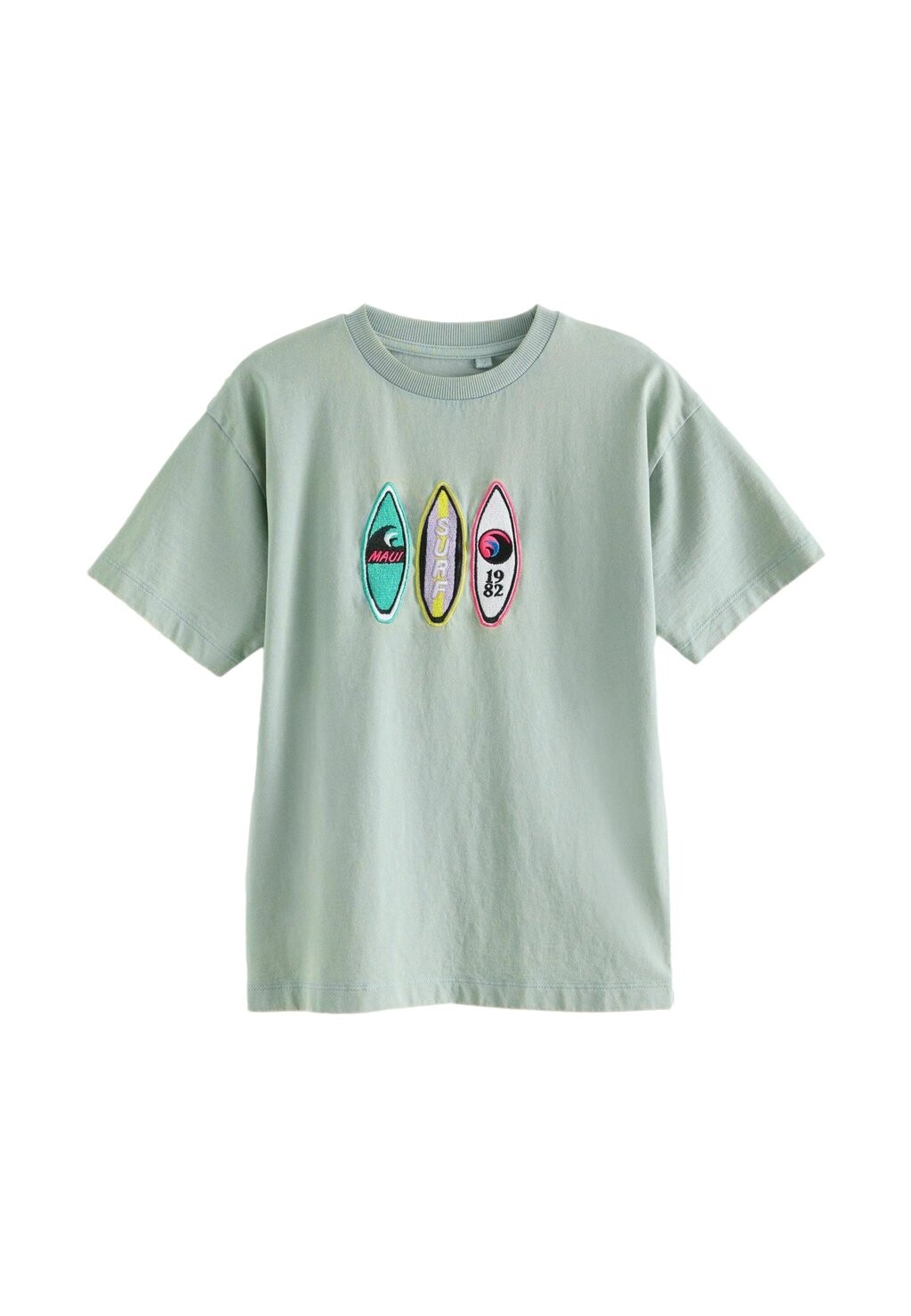 REGULAR FIT Short Sleeve Next, Футболка с принтом вышивка минерально-зеленого цвета
REGULAR FIT Short Sleeve Next, Футболка с принтом вышивка минерально-зеленого цвета