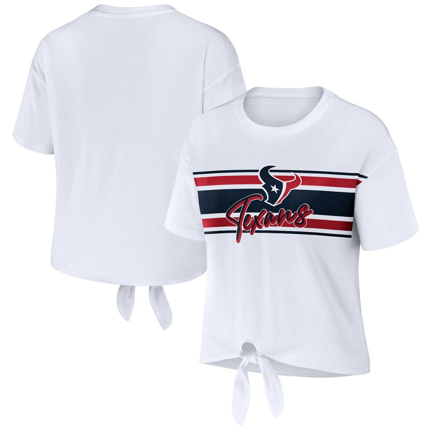 Женская WEAR by Erin Andrews Белая футболка в стиле ретро Houston Texans с завязкой спереди
Женская WEAR by Erin Andrews Белая футболка в стиле ретро Houston Texans с завязкой спереди