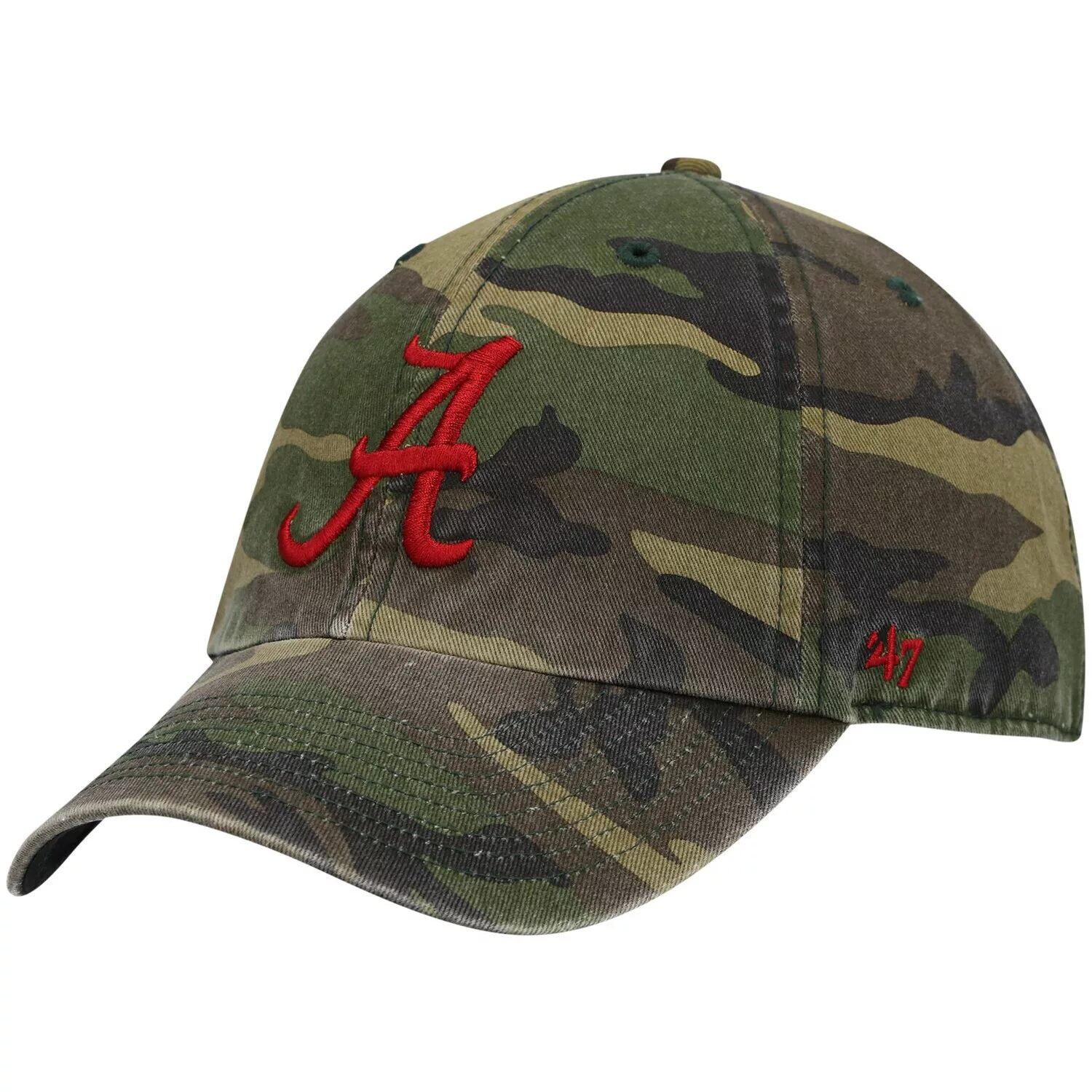 Мужская регулируемая шляпа с камуфляжным принтом '47 Alabama Crimson Tide Clean Up Core
Мужская регулируемая шляпа с камуфляжным принтом '47 Alabama Crimson Tide Clean Up Core