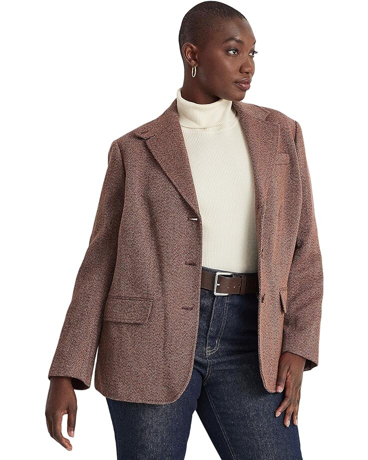 Блейзер LAUREN Ralph Lauren Plus Size Herringbone Tweed, цвет Light Burgundy Multi
Блейзер LAUREN Ralph Lauren Plus Size Herringbone Tweed, цвет Light Burgundy Multi