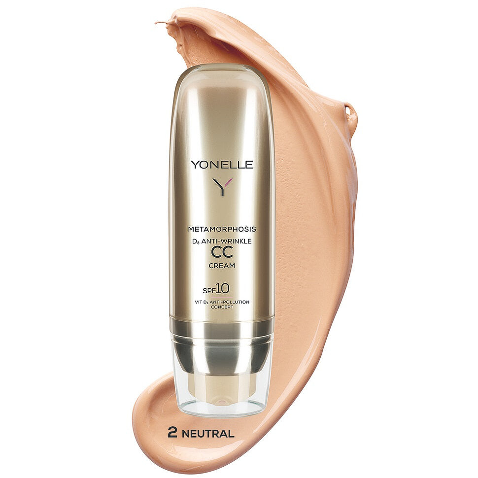 Yonelle Metamorphosis D3 Anti Wrinkle CC Cream SPF10 крем против морщин 2 Нейтральный 50мл
Yonelle Metamorphosis D3 Anti Wrinkle CC Cream SPF10 крем против морщин 2 Нейтральный 50мл